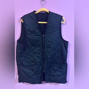 Quilted Barbour fleece lined vest
